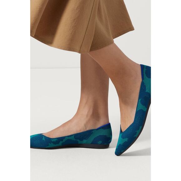 Rothy's The Point in Water Poppy Flats Women’s Size 13 - Picture 1 of 12